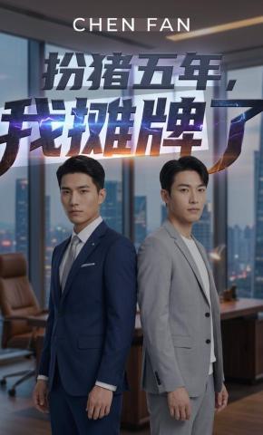 短剧《扮猪五年，我摊牌了》海报