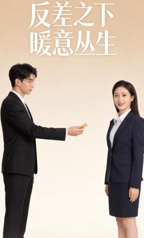 短剧《反差之下，暖意丛生》海报