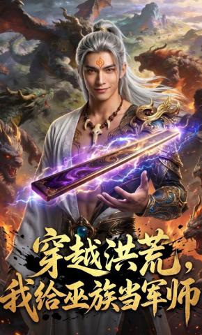 短剧《穿越洪荒：我给巫族当军师》海报