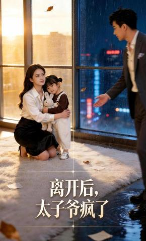 短剧《离开后，太子爷疯了》海报