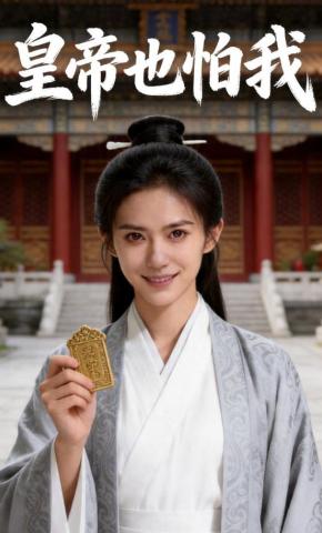 短剧《皇帝也怕我》海报