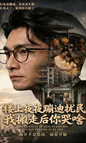 短剧《楼上夜夜蹦迪扰民，我搬走后你哭啥》海报