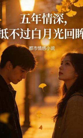 短剧《五年情深，抵不过白月光回眸》海报