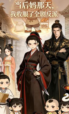 短剧《当后妈那天，我收服了全剧反派》海报