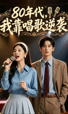 短剧《80年代，我靠唱歌逆袭》海报