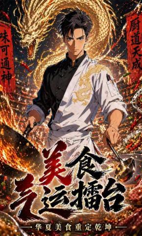 短剧《美食气运擂台：华夏美食重定乾坤》海报