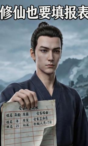 短剧《修仙也要填报表》海报