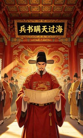 短剧《兵书瞒天过海》海报