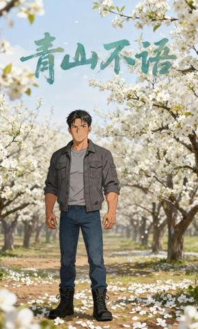 短剧《青山不语》海报