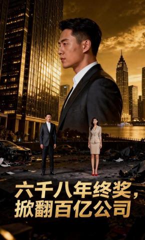 短剧《六千八年终奖，掀翻百亿公司》海报