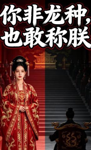 短剧《你非龙种，也敢称朕》海报