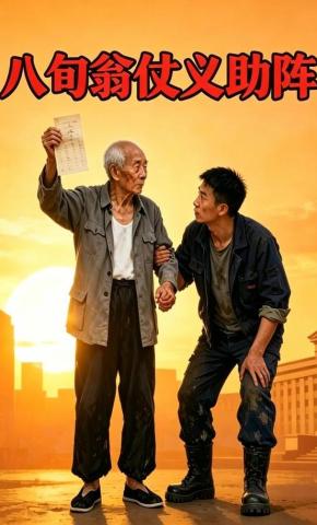 短剧《八旬翁仗义助阵》海报
