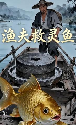短剧《渔夫救灵鱼》海报