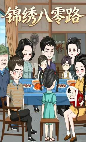 短剧《锦绣八零路》海报