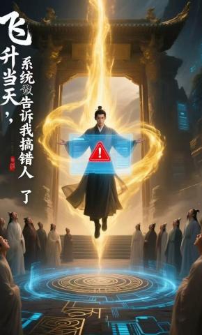 短剧《飞升当天，系统告诉我搞错人了》海报