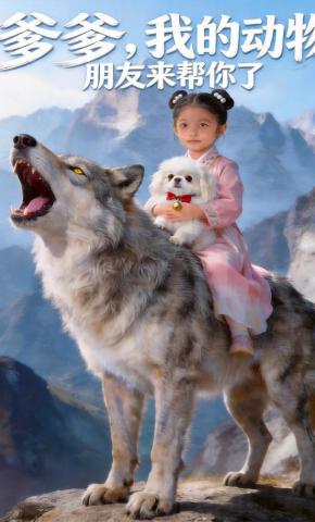 短剧《爹爹，我的动物朋友来帮你了》海报