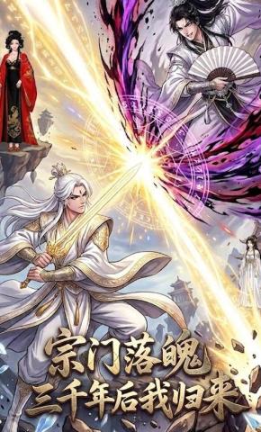 短剧《宗门落魄三千年后我归来》海报