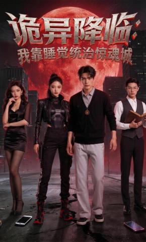 短剧《诡异降临：我靠睡觉统治惊魂城》海报