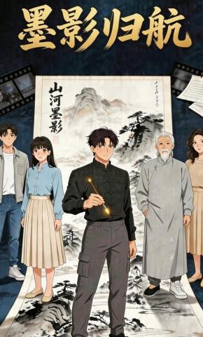 短剧《墨影归航》海报