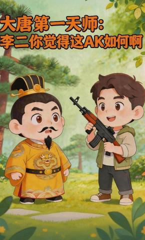 短剧《大唐第一天师：李二你觉得这AK如何啊》海报