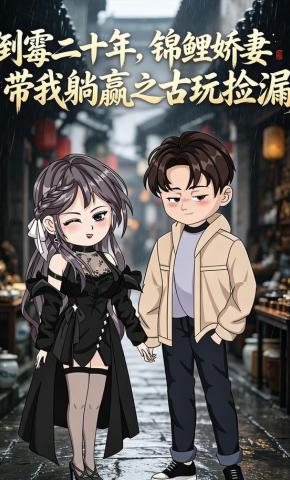 短剧《倒霉二十年，锦鲤娇妻带我躺赢之古玩捡漏》海报