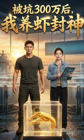 短剧《被坑300万后，我养虾封神》海报