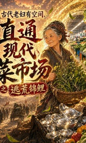短剧《古代老妇有空间，直通现代菜市场之逃荒锦鲤》海报