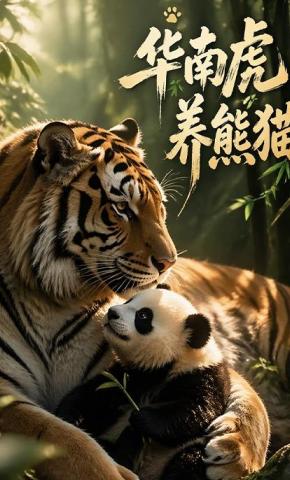 短剧《华南虎养熊猫》海报