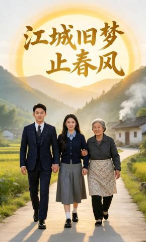 短剧《江城旧梦止春风》海报