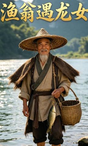 短剧《渔翁遇龙女》海报