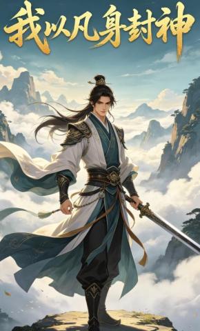 短剧《我以凡身封神》海报