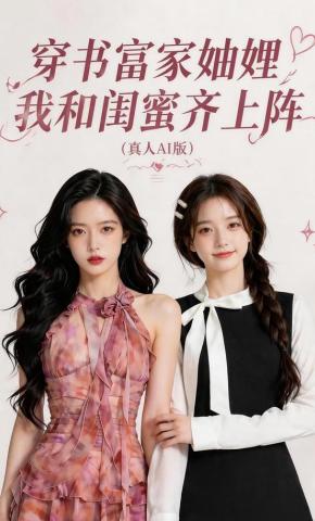 短剧《穿书富家妯娌，我和闺蜜齐上阵真人AI 版》海报