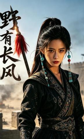 短剧《野有长风》海报