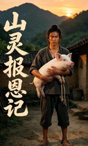 短剧《山灵报恩记》海报