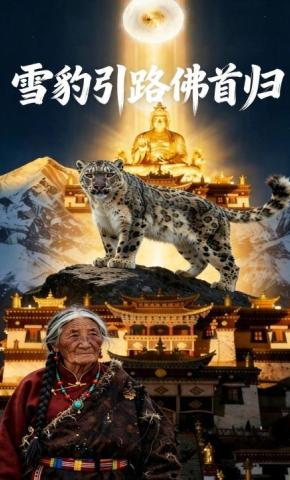 短剧《雪豹引路佛首归》海报