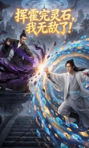 短剧《挥霍完灵石，我无敌了!》海报