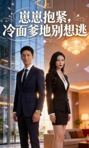 短剧《崽崽抱紧，冷面爹地别想逃》海报