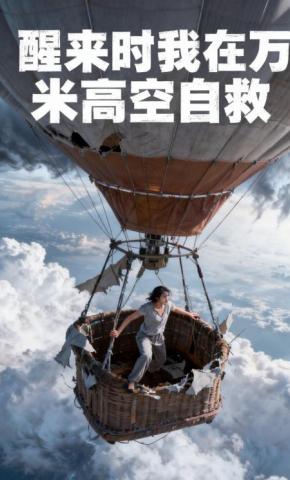 短剧《醒来时，我在万米高空自救》海报