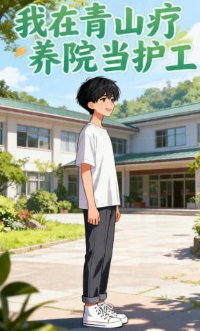 短剧《我在青山疗养院当护工》海报