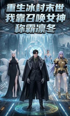 短剧《重生冰封末世：我靠召唤女神称霸凛冬》海报