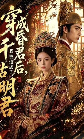 短剧《穿成昏君后，我被迫成了千古明君》海报