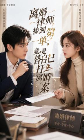 短剧《离婚律师接到第一单，竟是替自己打离婚案》海报