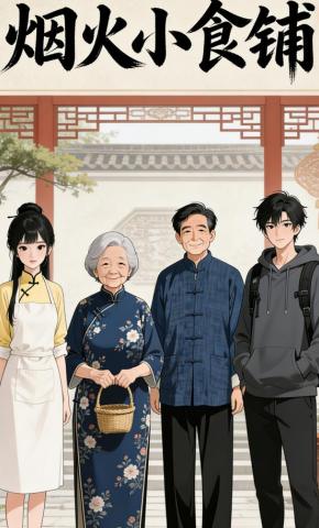 短剧《烟火小食铺》海报