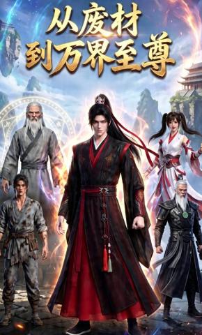 短剧《从废材到万界至尊》海报