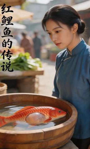 短剧《红鲤鱼的传说》海报