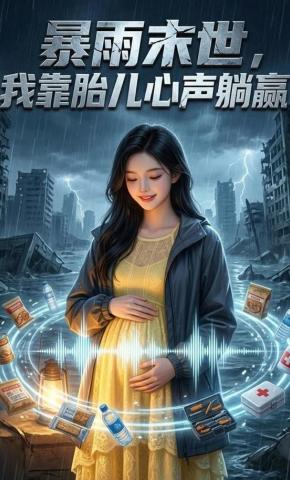 短剧《暴雨末世，我靠胎儿心声躺赢》海报