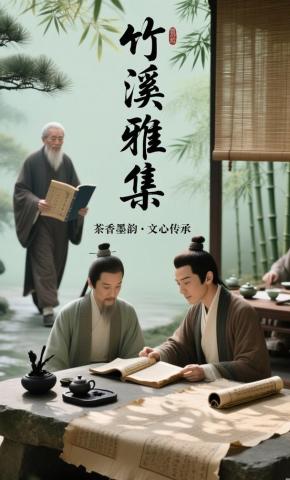 短剧《竹溪雅集》海报