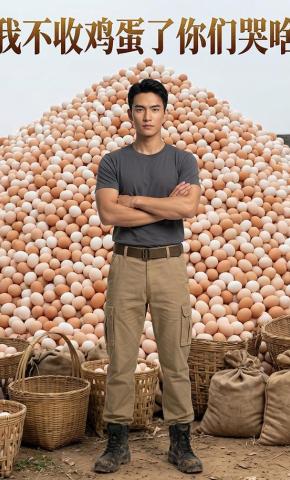 短剧《我不收鸡蛋了，你们哭啥》海报