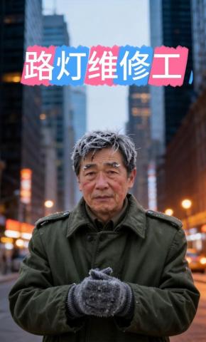 短剧《路灯维修工》海报