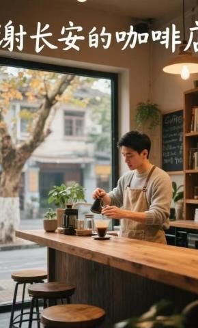 短剧《谢长安的咖啡店》海报